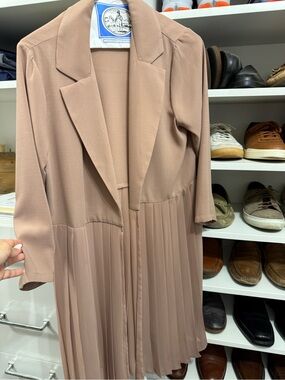 Leith dusty rose sheet duster cardigan